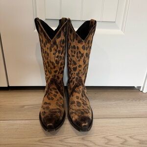 Leopard Print Cowboy Boots